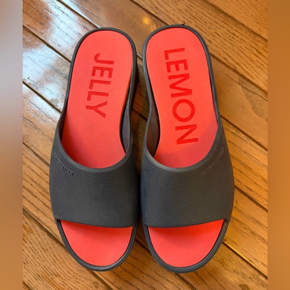 Lemon Jelly Sunny Platform Heels 37 6.5/7 - Picture 4 of 11